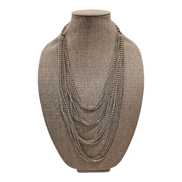 Glimmering Gala Cascading Necklace - Picture 1 of 10
